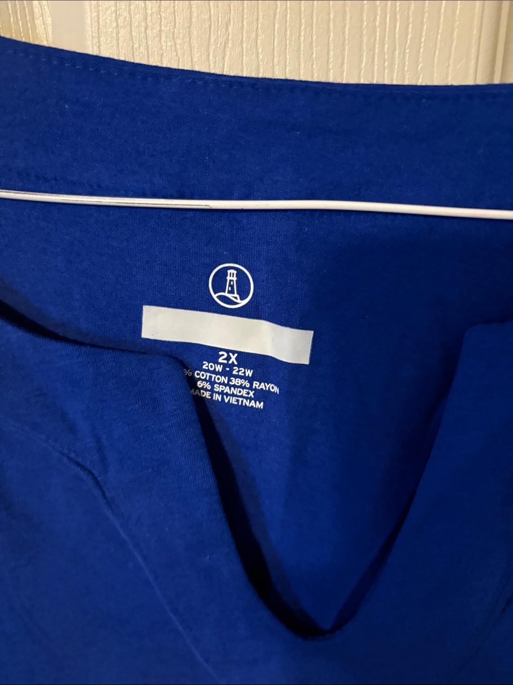Karen Scott Cobalt Blue V-Neck Tunic Top - Picture 2 of 3